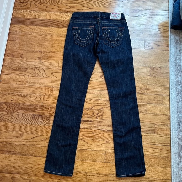 True Religion Women’s Blue Straight Leg Jeans Timeless Style Size 24 - Picture 5 of 5